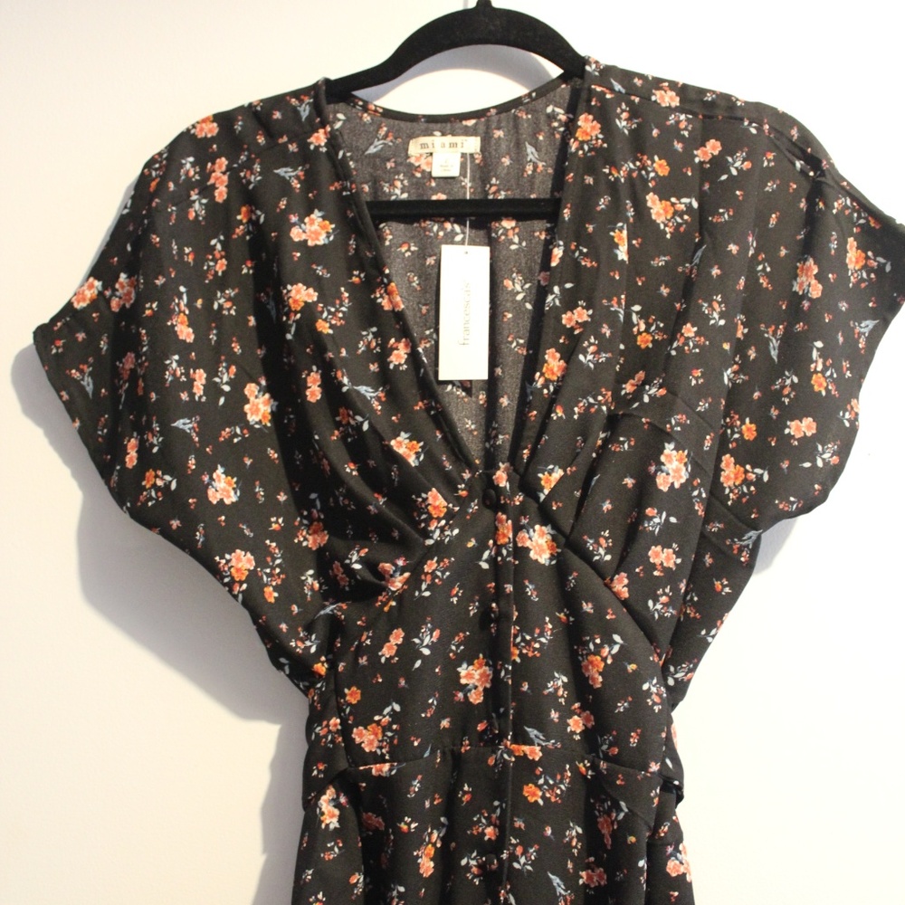 Francesca's Miami Jumpsuit Floral